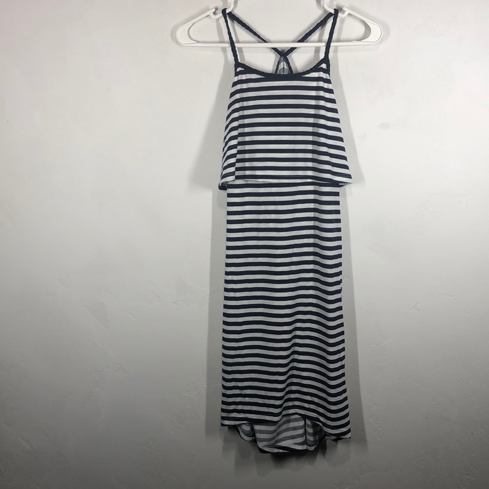 NWT H&M blue and white stripe dress size 10